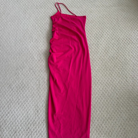 Lovers and Friends Nami One-Shoulder Maxi Dress Wedding Summer Pink Size Medium - Picture 7 of 12